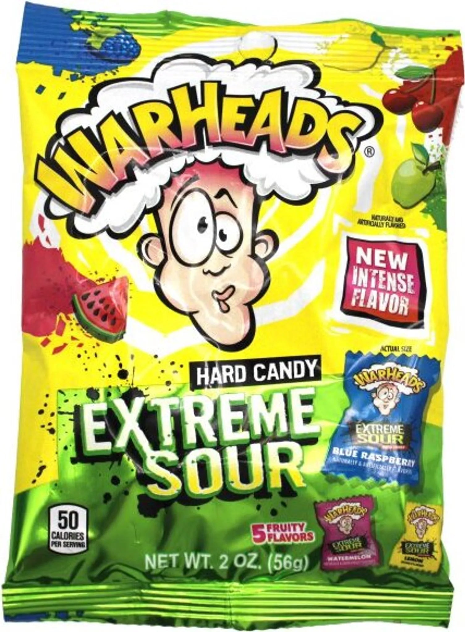 warheads extreme sour hard candy 56g