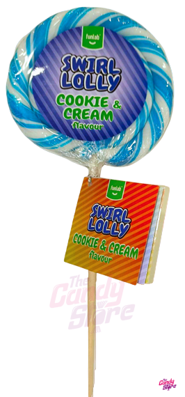 Funlab Swirl Lolly Cookie & Cream Flavour 80g