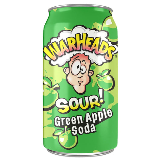 Warheads Sour Green Apple Soda 330ml