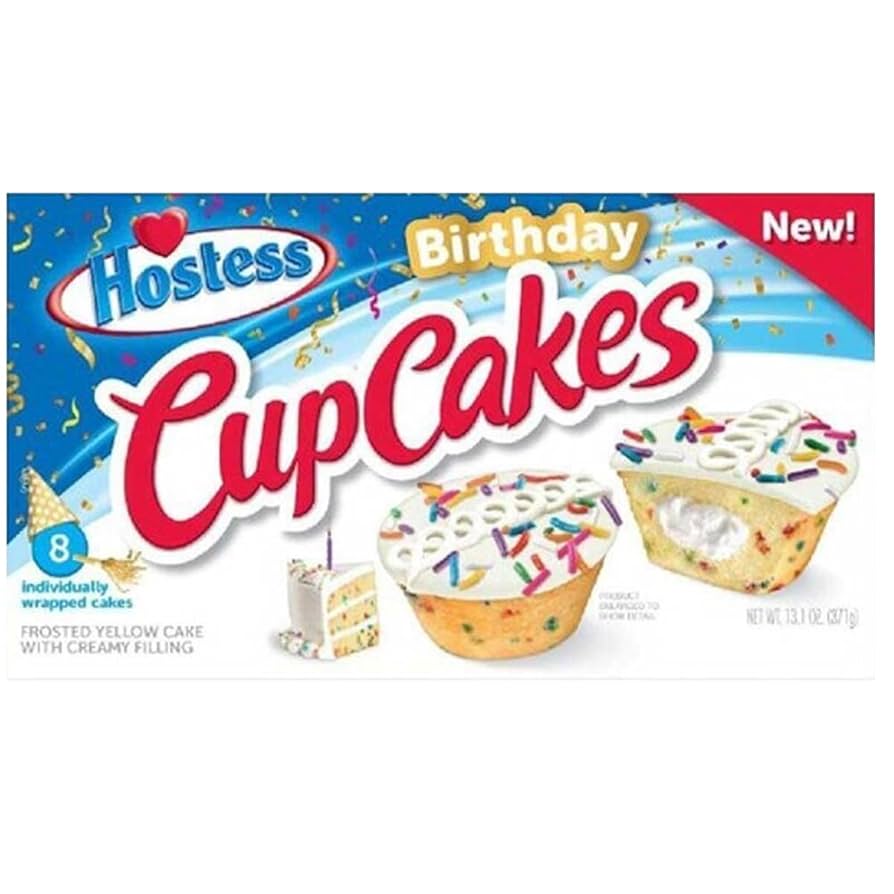 Hostess Birthday Cupcakes 371g