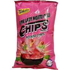 Takimi’s Pink Lady Mojito Chili Chips 100g