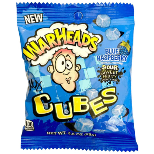 Warheads Raspberry Cubes Pack 99g