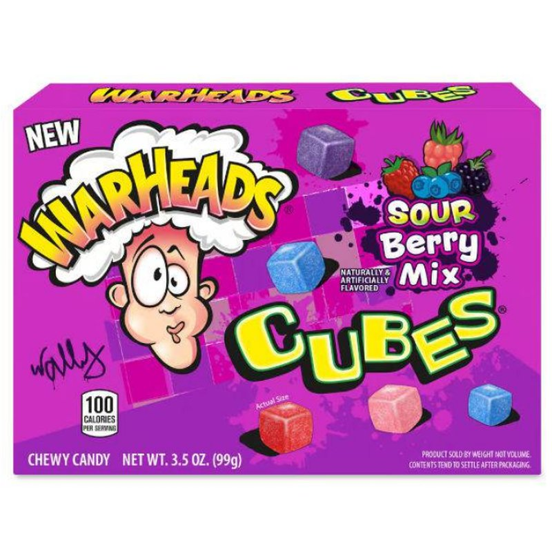 Warheads Cubes Sour Berry Mix 99g