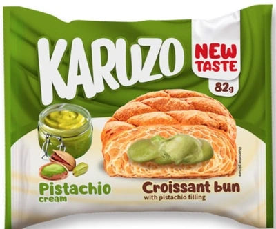 Karuzo Pistachio Cream Croissant Bun