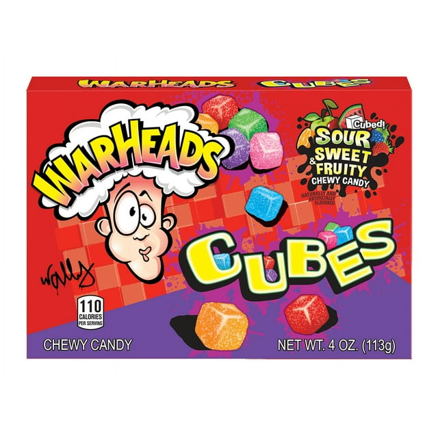 Warheads Chewy Cubes, 4.0 Oz