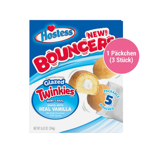 Hostess Bouncers Twinkies - Glazed Twinkies x3